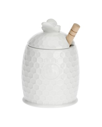 Recipient pentru miere cu dozator din lemn, 11.5 cm, Aperegina - SIMONA'S COOKSHOP